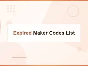 Complete List of Expired Maker Codes